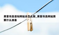 黑客攻击目标网站会怎么做_黑客攻击网站需要什么准备