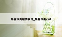 黑客攻击赌博软件_黑客攻击cwt