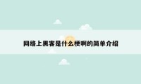 网络上黑客是什么梗啊的简单介绍