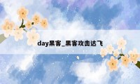 day黑客_黑客攻击达飞