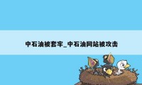 中石油被套牢_中石油网站被攻击