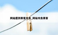 网站遭到黑客攻击_网站攻击黑客