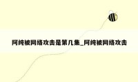 阿纯被网络攻击是第几集_阿纯被网络攻击