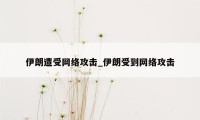 伊朗遭受网络攻击_伊朗受到网络攻击