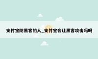 支付宝防黑客的人_支付宝会让黑客攻击吗吗