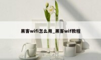 黑客wifi怎么用_黑客wif教程