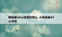 网站被ddos攻击封锁ip_小网站被ddos攻击