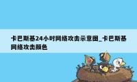 卡巴斯基24小时网络攻击示意图_卡巴斯基网络攻击颜色