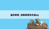 盗的黑客_电脑黑客技术盗qq