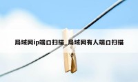 局域网ip端口扫描_局域网有人端口扫描